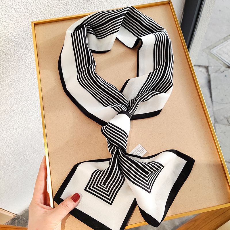 Khăn Quàng Cổ Lụa Mỏng Và Dài Chống Nắng Mùa Hè Dễ Phối Đồ Phong Cách Hàn Quốc
