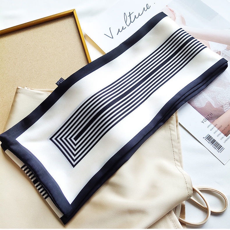 Khăn Quàng Cổ Lụa Mỏng Và Dài Chống Nắng Mùa Hè Dễ Phối Đồ Phong Cách Hàn Quốc