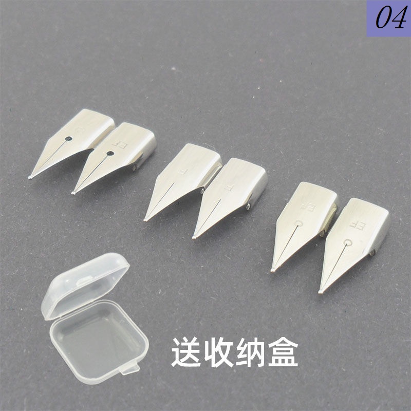 Đầu Bút Máy Bay Hình Tam Giác Lớn Màu Trong Suốt EF0.38 F0.5