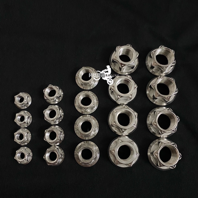 Tán hở inox 304 các size 6li 8li 10li 12li 14li gắn cho các dòng xe