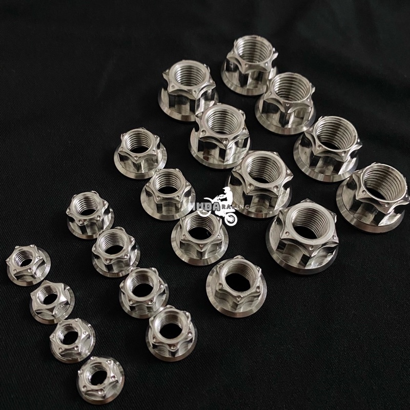 Tán hở inox 304 các size 6li 8li 10li 12li 14li gắn cho các dòng xe