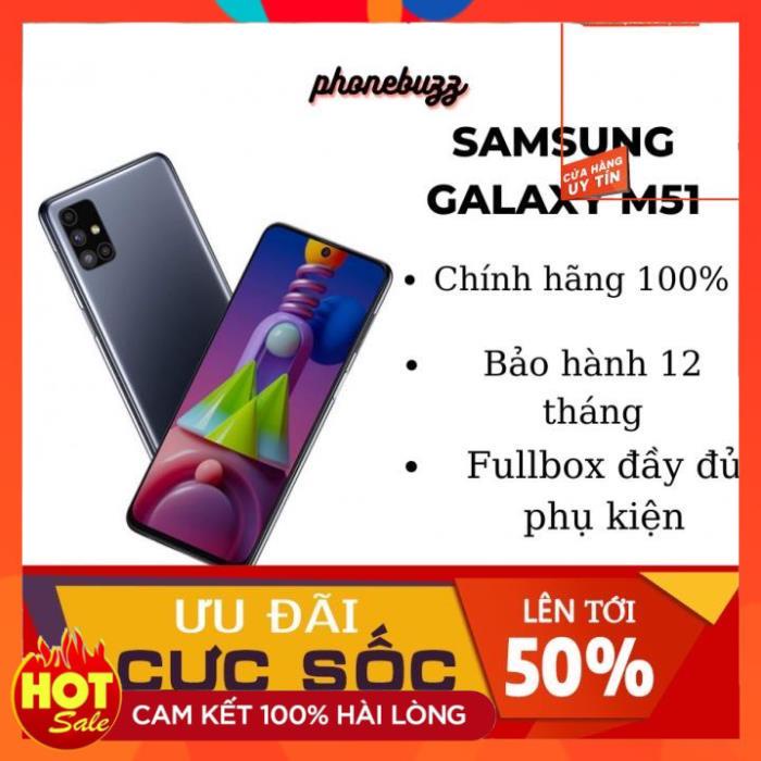 _ Điện thoại SAMSUNG GALAXY M51 - HÀNG CHÍNH HÃNG 100% NGUYÊN SEAL FULLBOX bảo hành 12 tháng