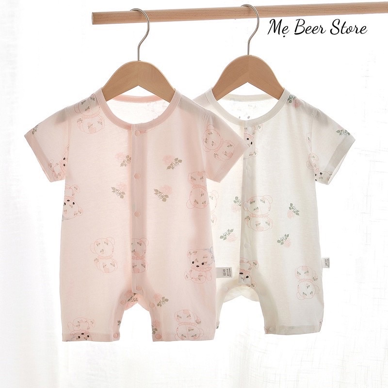 Bodysuit đùi cho bé 0-2 tuổi, body cho bé gái vải cotton cao cấp loại A mềm mịn siêu mát cho mùa hè.