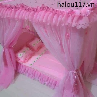 Giường ngủ hình nàng tiên cá 30cm handmade dành cho búp bê