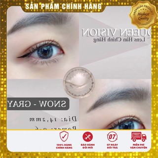 Kính áp tròng Queen Vision Snow Gray