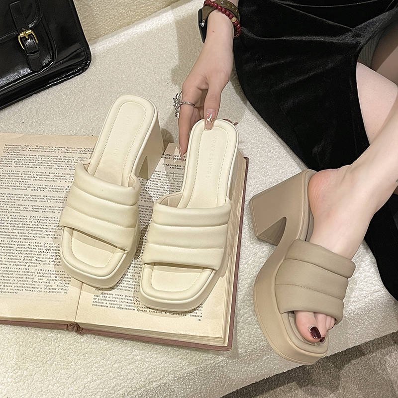 Dép cao gót nữ Dốc và dép đáy dày