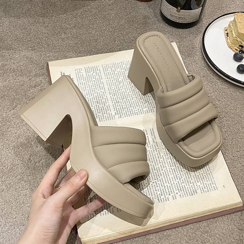 Dép cao gót nữ Dốc và dép đáy dày