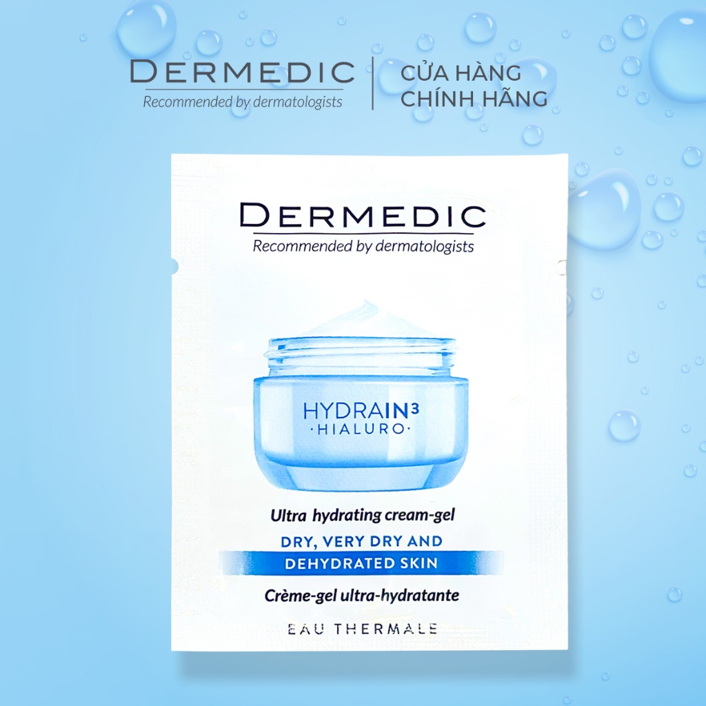 Combo 3 Kem Dưỡng ẩm chuyên sâu dành cho da khô Hydrain3 Hialuro Ultra-Hydreating Gel-CreamDermedic