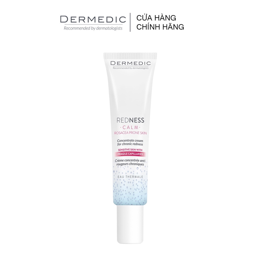 Kem dưỡng Redness Concentrate Cream For Chronic Dermedic - Dành cho da nhạy cảm mẫn đỏ 40ml