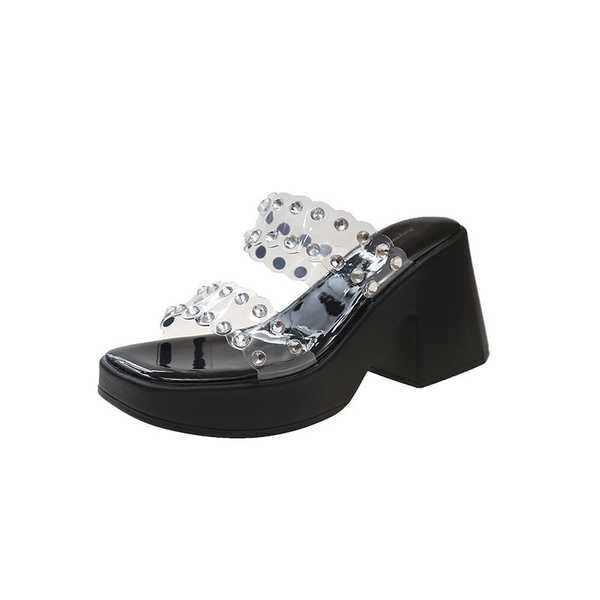 Dép cao gót nữ Dép khoan nước thanh lịch