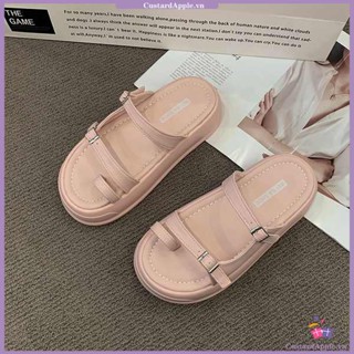 Dép nơ đế cao sandal dép lê đế dày thời trang nữ La Mã