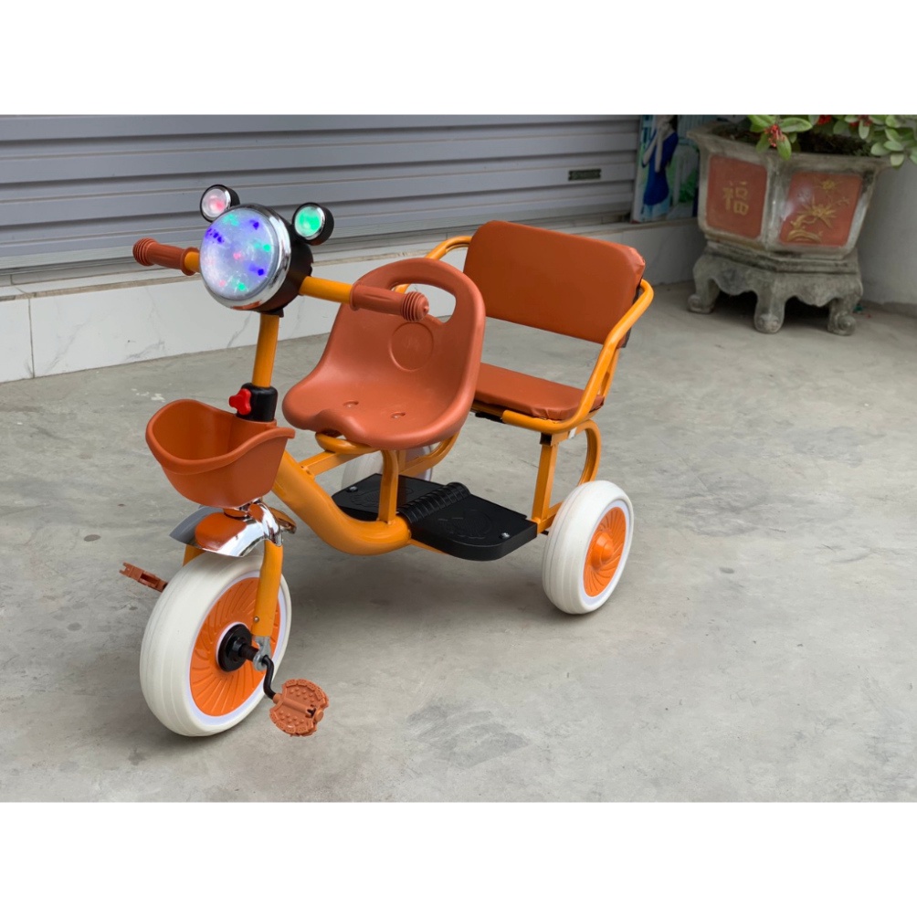 Xe đạp xích lô có đèn, có nhạc, đệm da