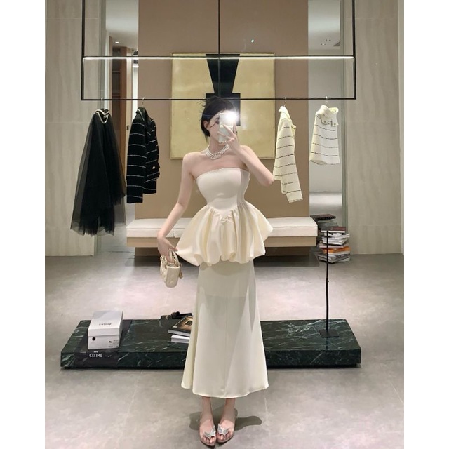 Set váy quây lụa sang chảnh