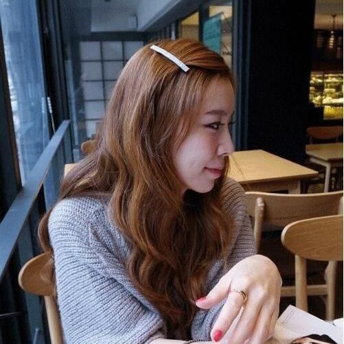 Kẹp Tóc Đính Đá Đơn Giản Thời Trang Cho Nữ