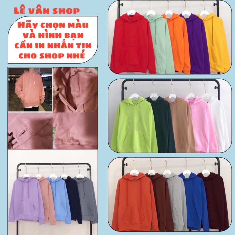 Áo khoác hoodie nam nữ, nỉ bông dày dặn