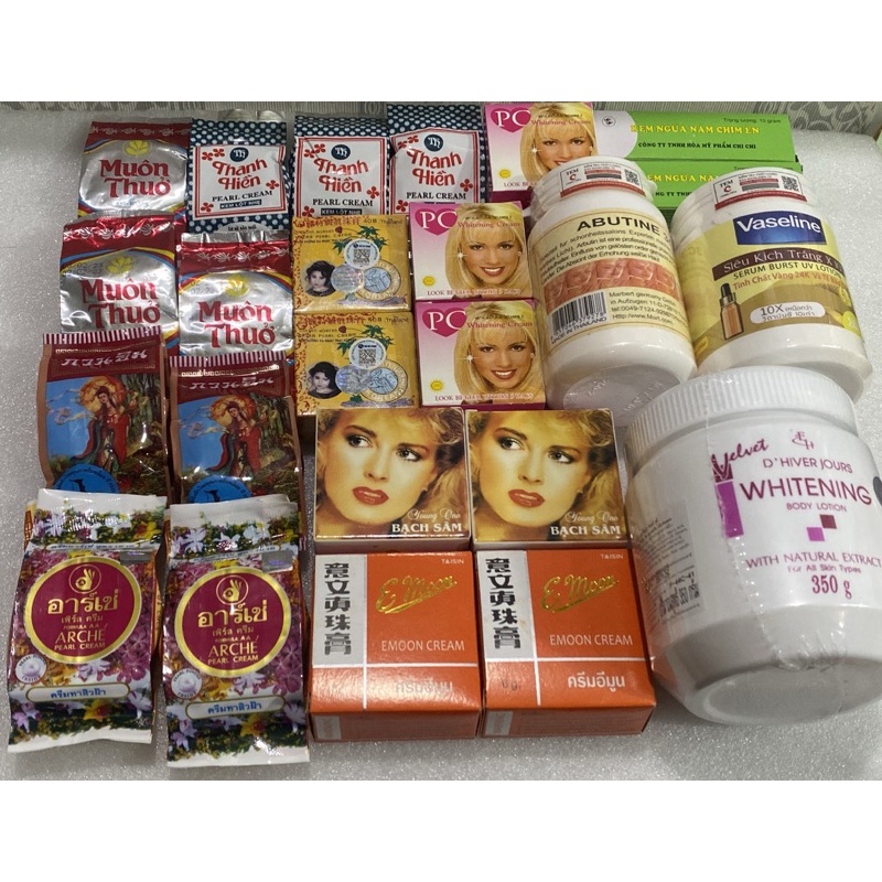 Combo Kem Dưỡng Siêu Trắng Da Cho Khách Chuyên Trộn