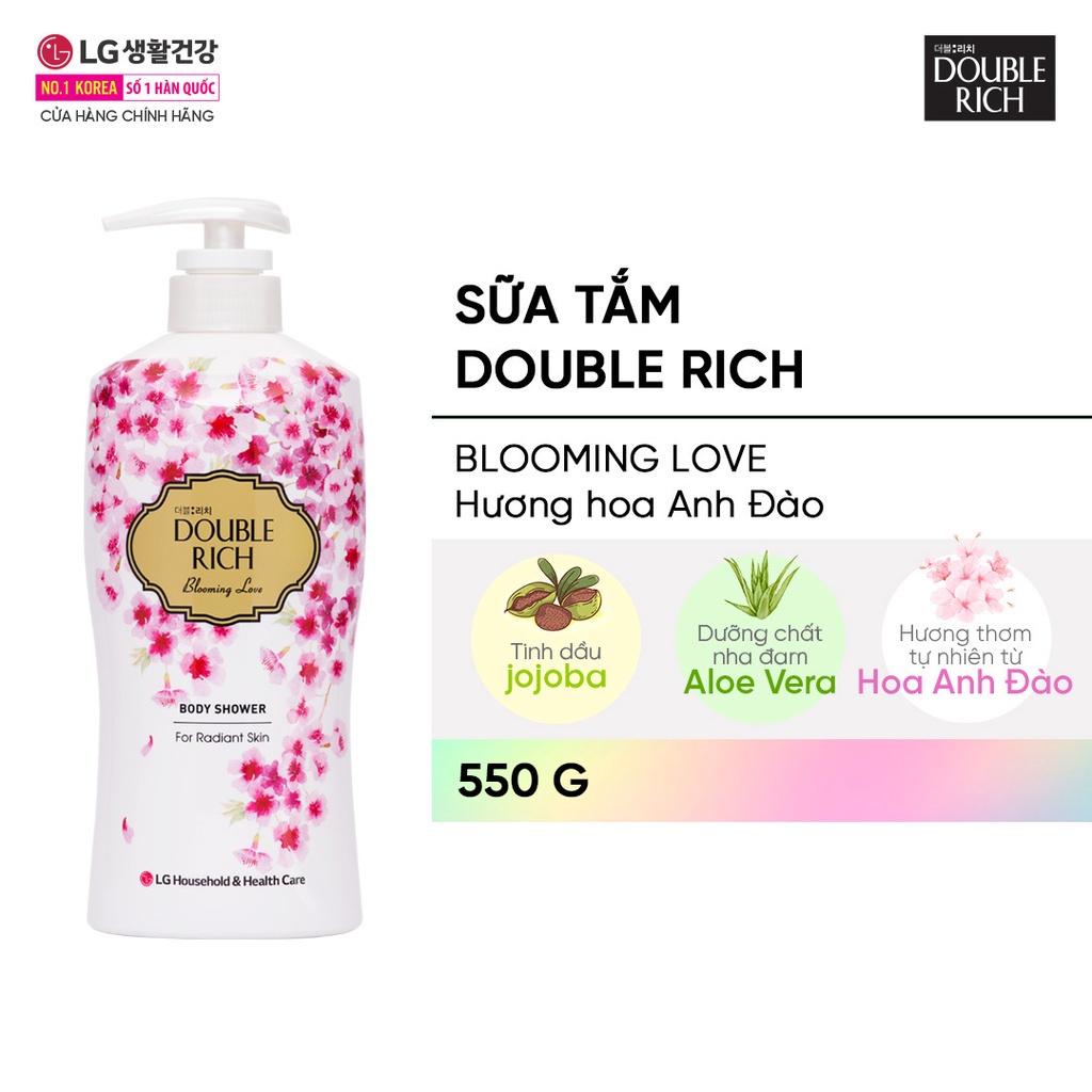 Sữa tắm Double Rich Hương hoa chiết xuất từ thiên nhiên 800ml