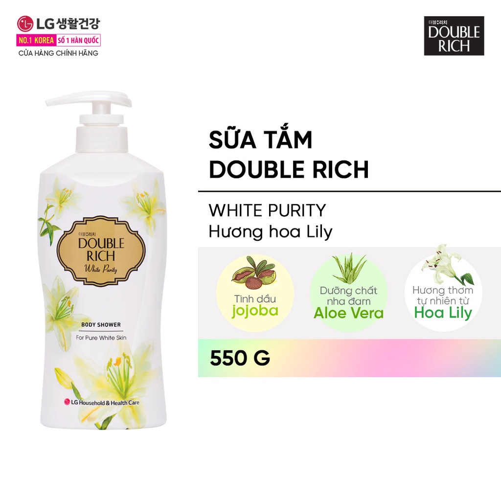 Sữa tắm Double Rich Hương hoa chiết xuất từ thiên nhiên 800ml