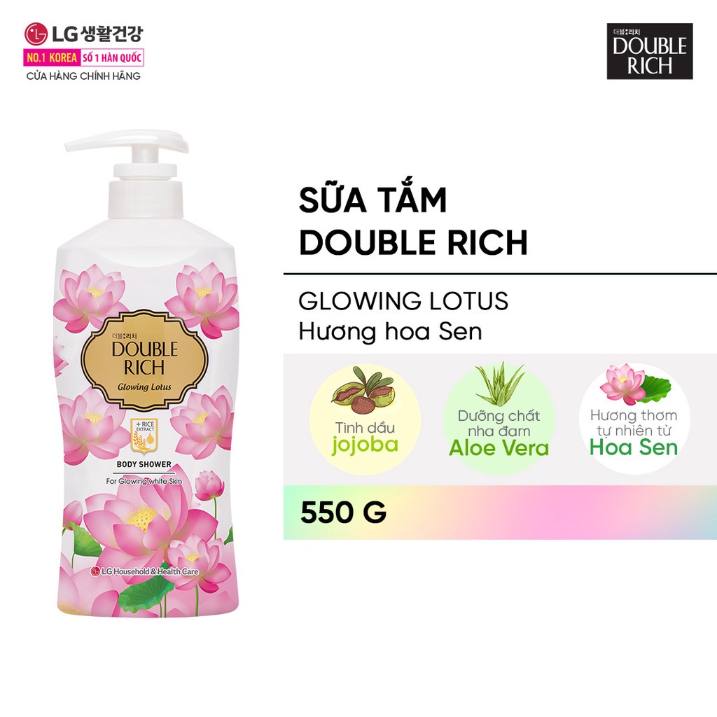 Sữa tắm Double Rich Hương hoa chiết xuất từ thiên nhiên 800ml