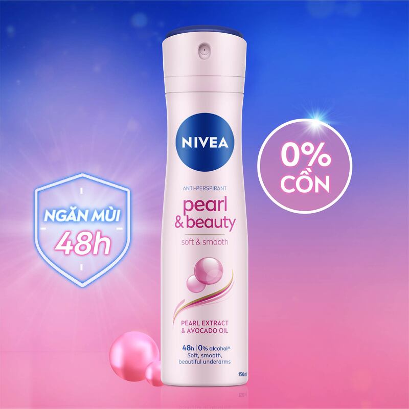 Bộ 2 Xịt Khử Mùi NIVEA Pearl&Beauty Dưỡng Sáng Da Ngọc Trai (150 ml) - 83731x2 | BigBuy360 - bigbuy360.vn