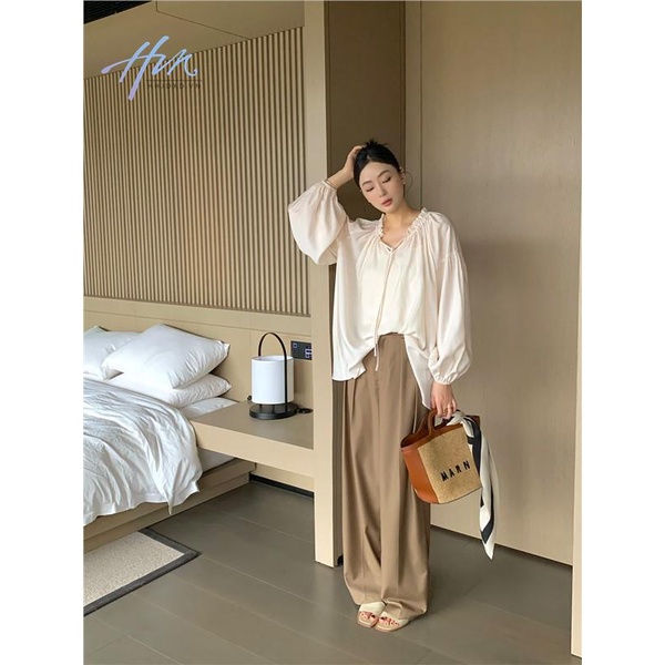 Áo Kiểu Xếp Nếp Trễ Vai Dáng Rộng Nhẹ Nhàng Trong Suốt Chống Nắng Kiểu Pháp Thời Trang Xuân Hè Cho Nữ