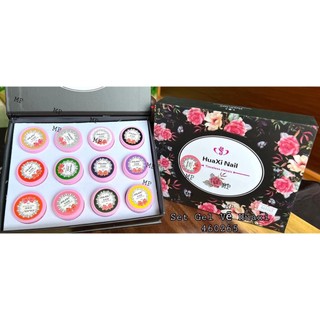 Set gel vẽ huaxi 12 màu ( gel vẽ đặc ) vẽ móng tay chân