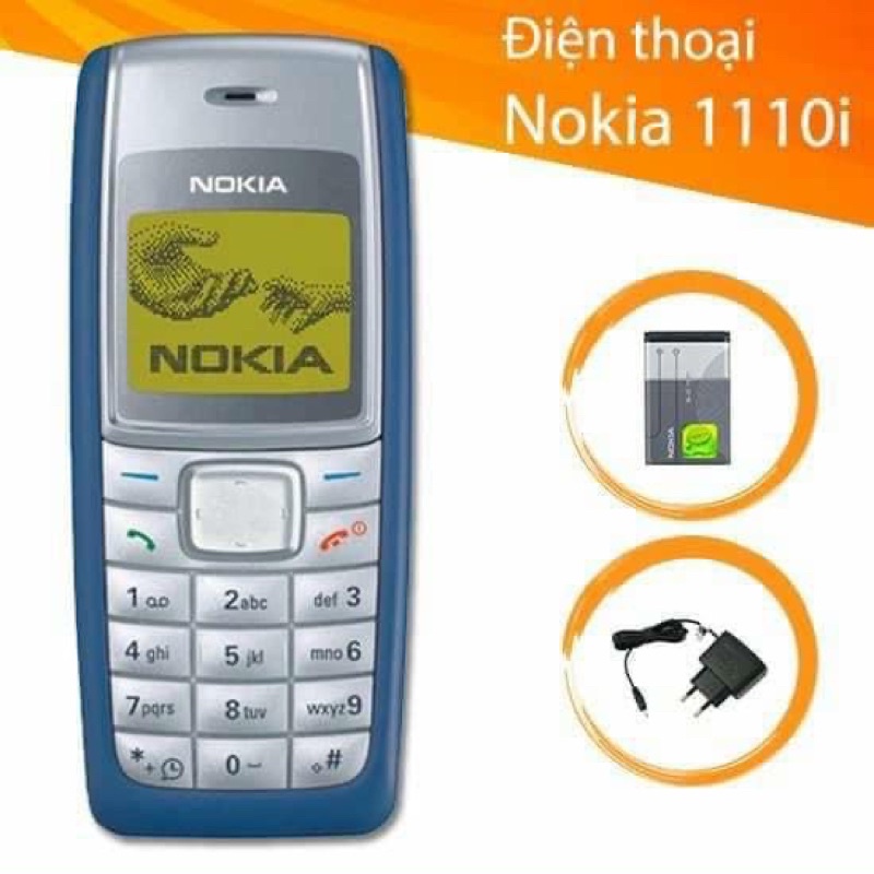 điện thoại 110i chính hãng full hộp đầy đủ pk,bảo hành 3 tháng,lưu trữ 200 số danh bạ