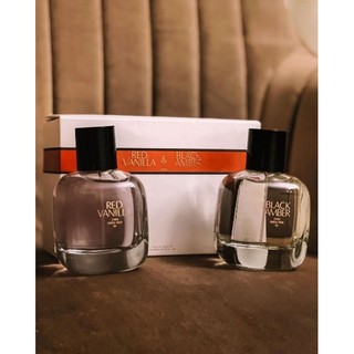 Set 2 chai nước hoa zara Red Vanilla + Black Amber 100ml