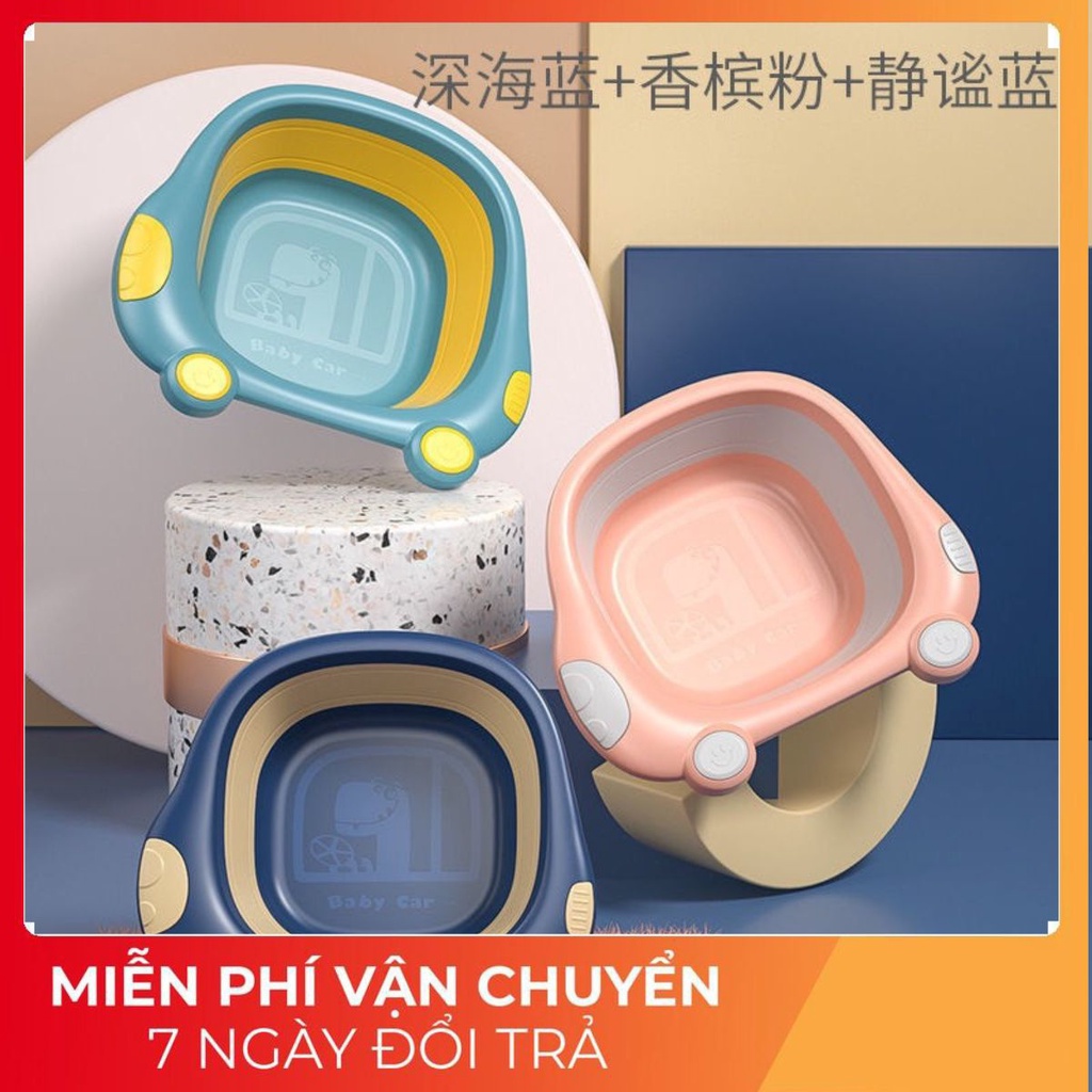 Chậu rửa mặt gấp gọn cho bé,đồ sơ sinh cao cấp siêu tiện lợi