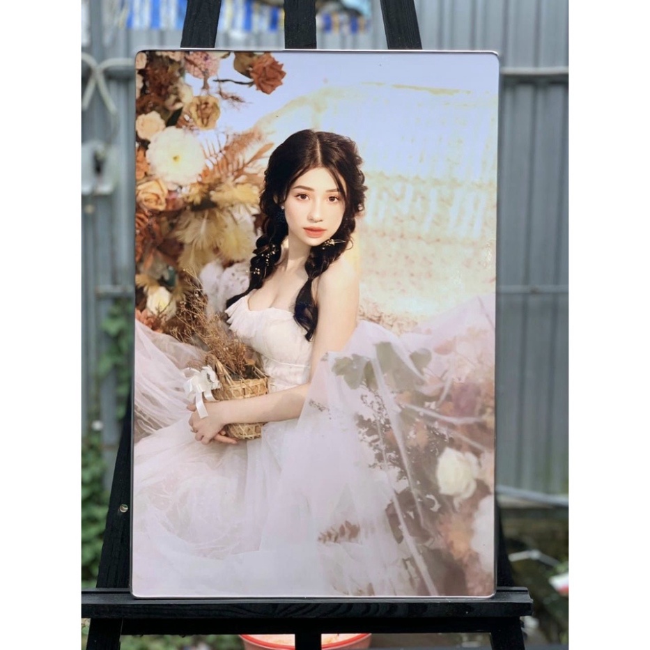 Khung ảnh gỗ 40x60, 50x75, 60x90 trang trí nhà cửa, bàn làm việc, in hình cưới, sinh nhật, thôi nôi