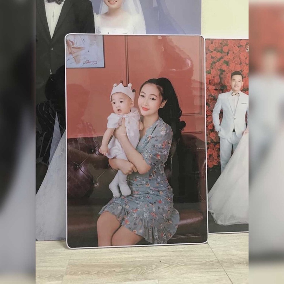 Khung ảnh gỗ 40x60, 50x75, 60x90 trang trí nhà cửa, bàn làm việc, in hình cưới, sinh nhật, thôi nôi