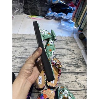 Dép vải nơ mang trong nhà siêu êm