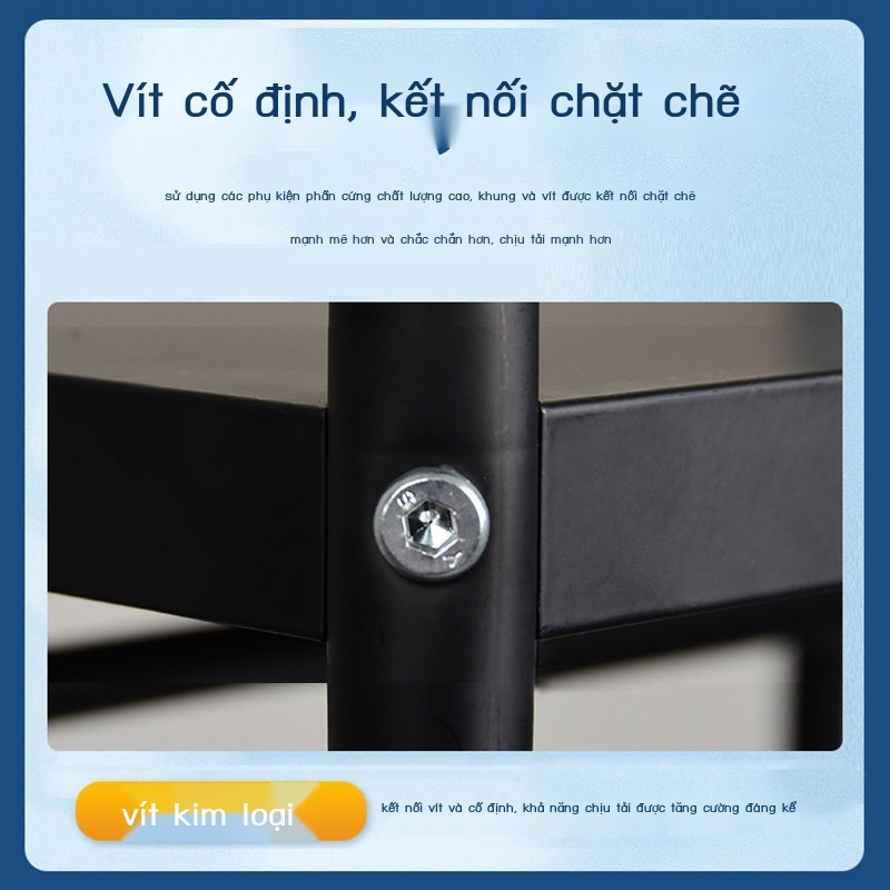 ✱♠Giá sách đơn giản nhà tầng nhiều lớp đa chức năng sách học sinh giá để đồ bằng sắt rèn giá để đồ