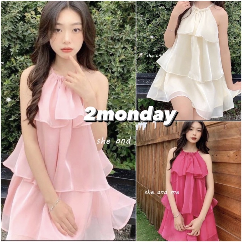 [Sẵn/Video] Váy Yếm Tầng Bồng Voan Tơ 2 Lớp Tiểu Thư Sang Chảnh Pastel Đi Biển Đi Chơi