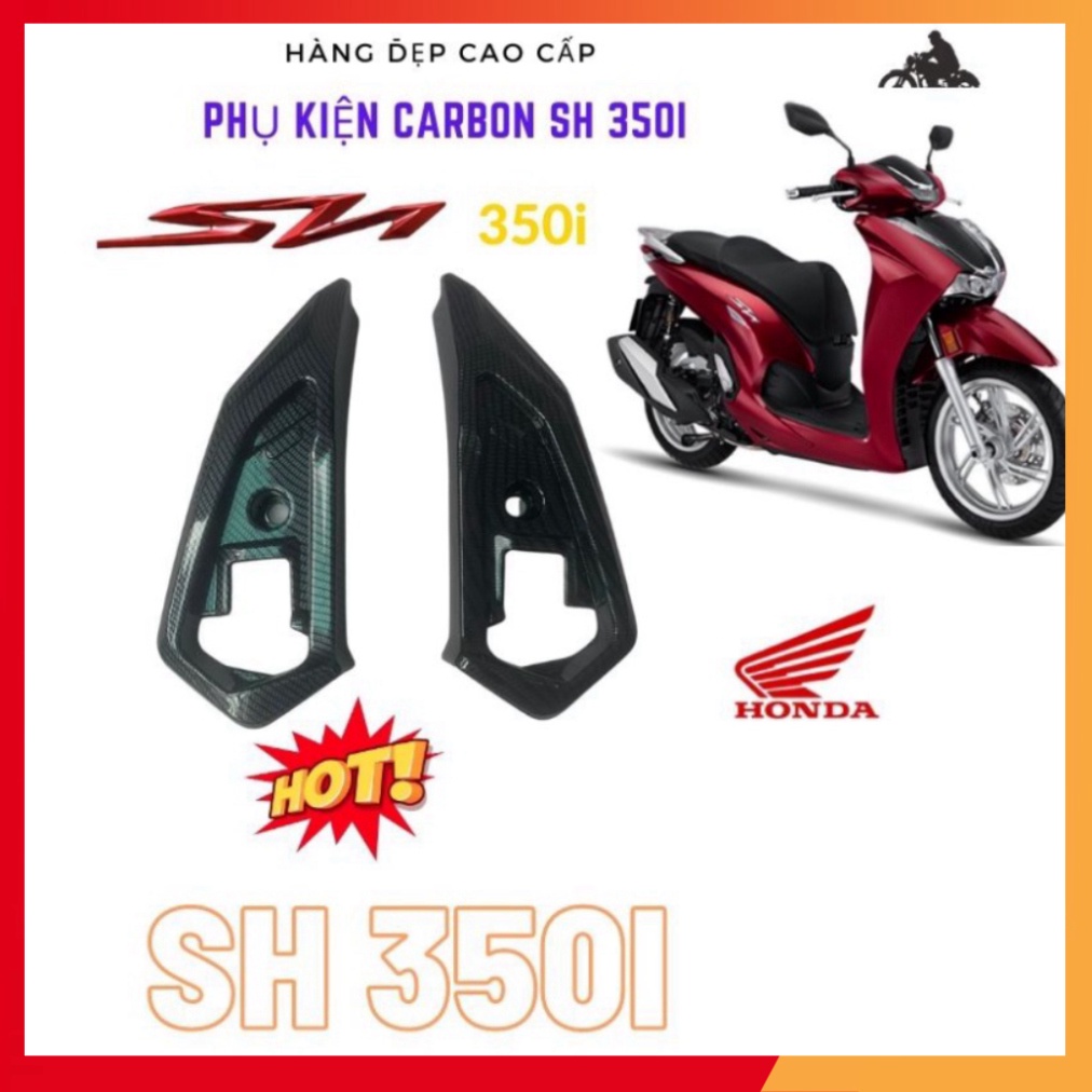- Thảm để Chân Xe Honda SH 350i Carbon, ốp gác chân Sh 350i Hàng Cao Cấp