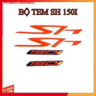 TEM NỔI CHỮ SH 150I ( KEO ĐỎ) (Hình thật)