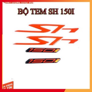 TEM NỔI CHỮ SH 150I ( KEO ĐỎ) (Hình thật)
