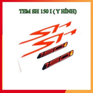 TEM NỔI CHỮ SH 150I ( KEO ĐỎ) (Hình thật)