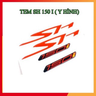 TEM NỔI CHỮ SH 150I ( KEO ĐỎ) (Hình thật)