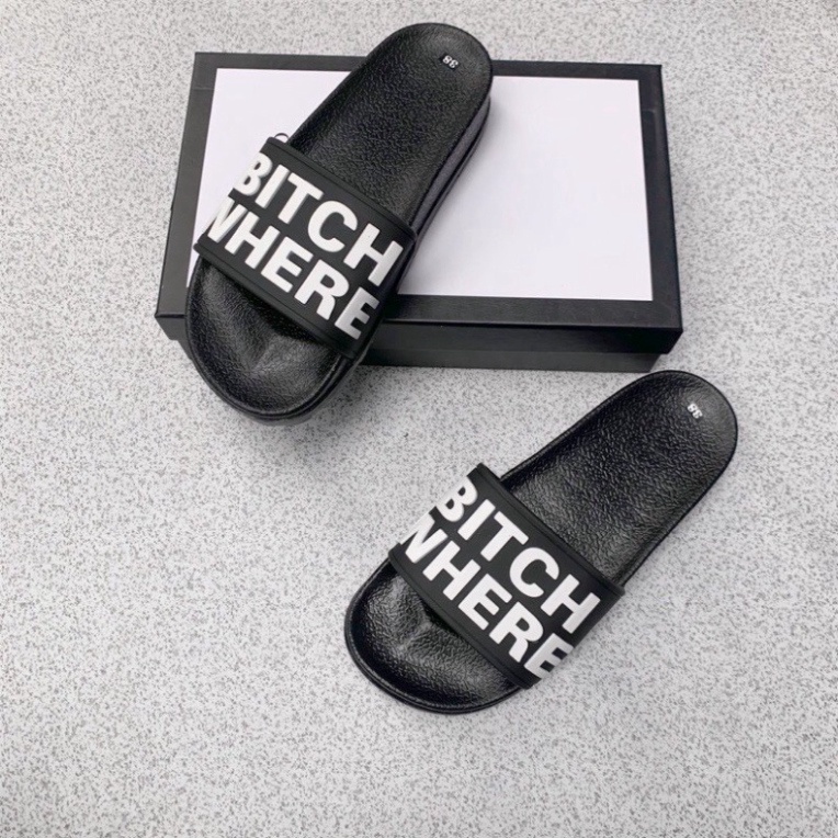 Dép Nam Nữ Unisex Quai Ngang Slipper chữ S dập nổi siêu hót