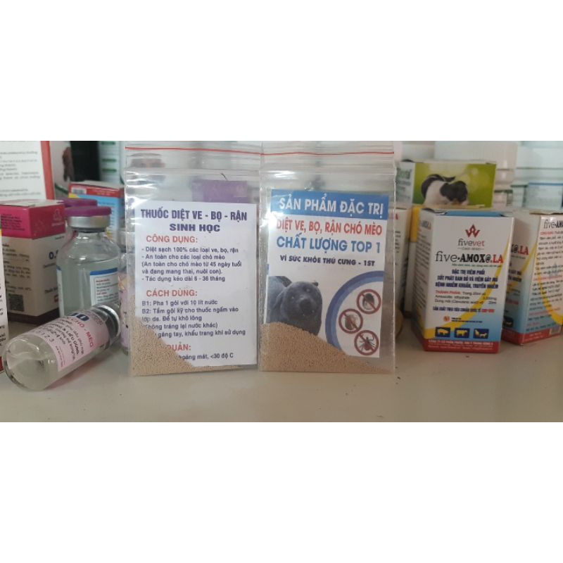 đặc trị ve rận, bọ chét ở chó mèo .
