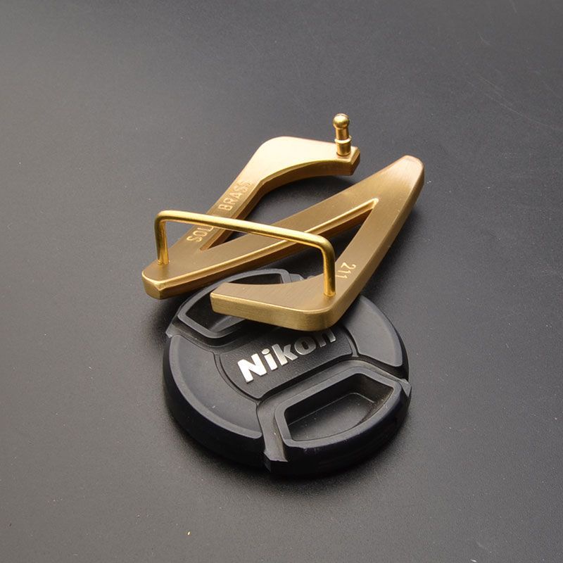 Khóa Kẹp Thắt Lưng Bằng Đồng Thau Trơn Khắc Chữ Cá Tính Cho Nam