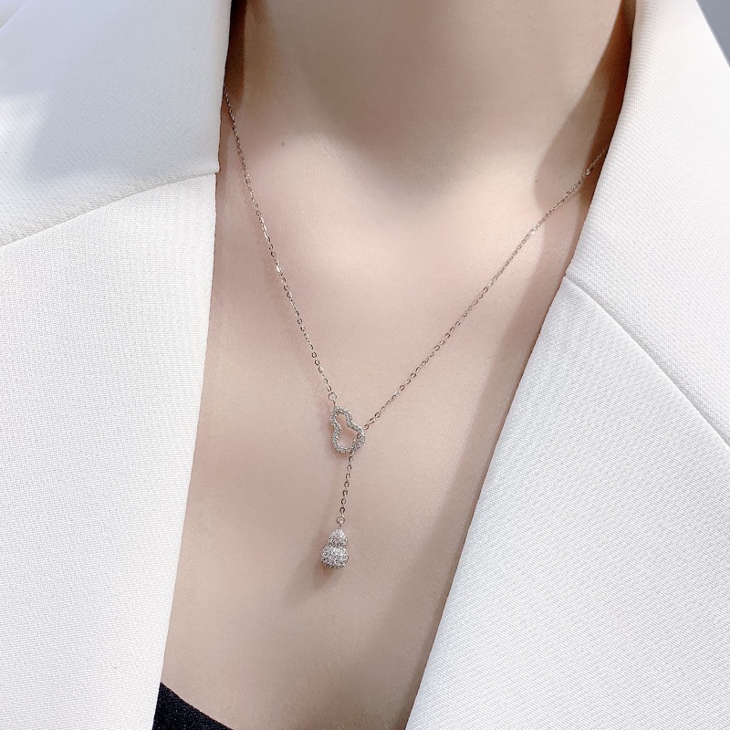 Vòng cổ Mạ Bạc Hình Hồ Lô Sang Trọng Cho Nữ