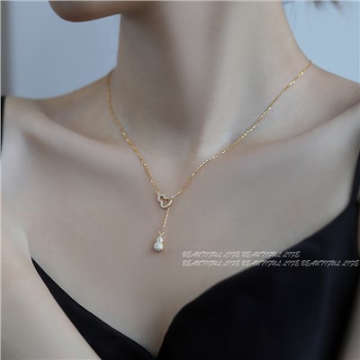 Vòng cổ Mạ Bạc Hình Hồ Lô Sang Trọng Cho Nữ