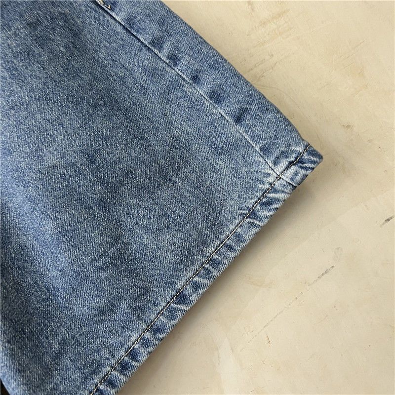 Jiashucheng2023 Quần Short Denim Dáng Chữ A Lưng Cao Dáng Ôm Cỡ Lớn Thời Trang Mùa Hè Cho Nữ
