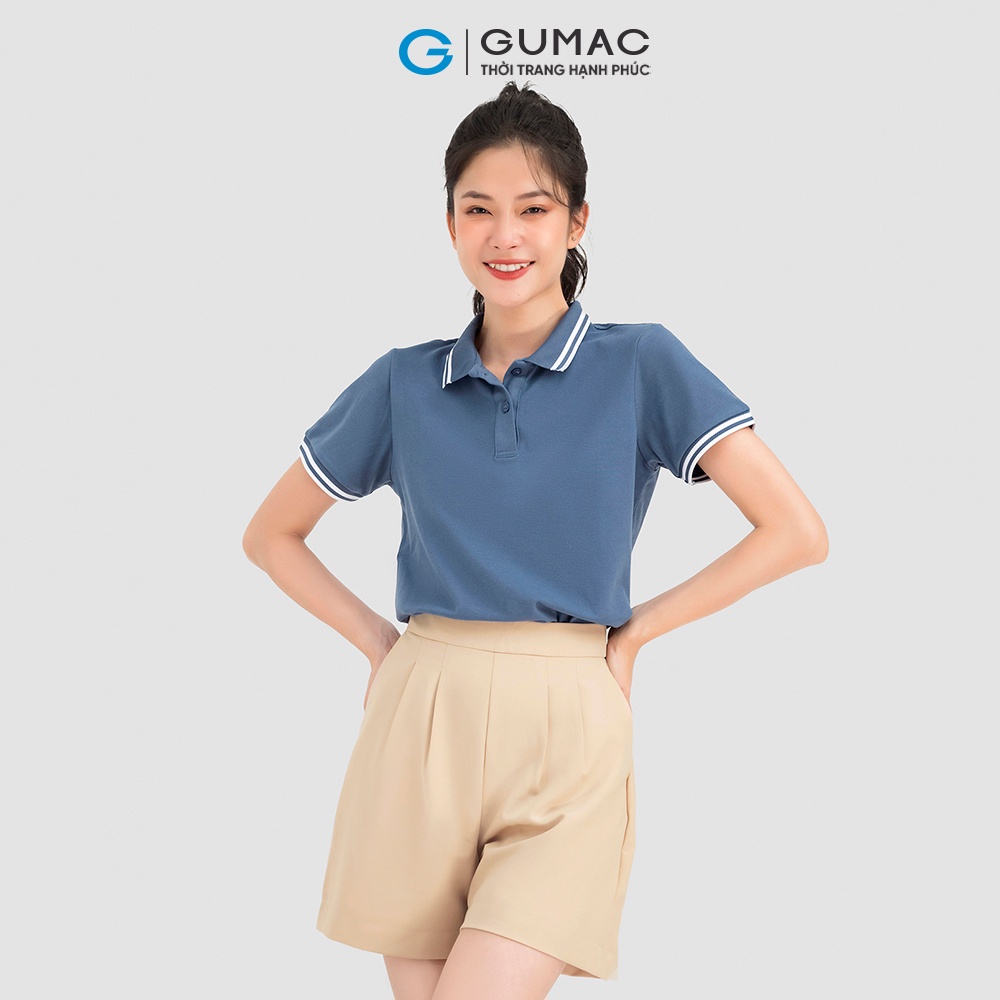 Áo Polo Nữ Thời Trang Gumac ATC08032 Phối Bo Sọc Nhiều Màu | BigBuy360 - bigbuy360.vn