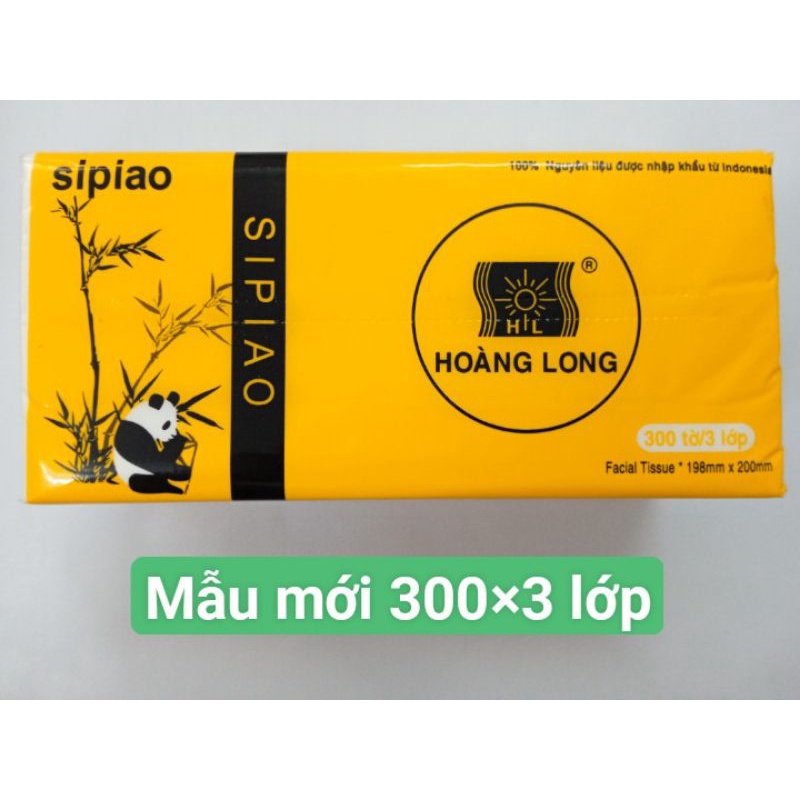 [Combo 10 gói] Khăn giấy Gấu Trúc Hoàng Long hàng loại 1, đảm bảo chất lượng. Kích thước 198*200mm