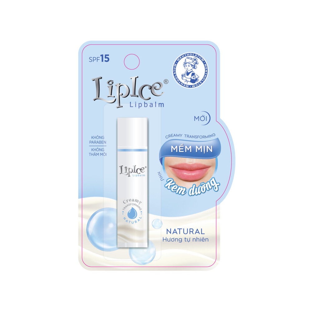 Son Dưỡng Lipice Lipbalm Natural Hương Tự Nhiên 4,3Gr