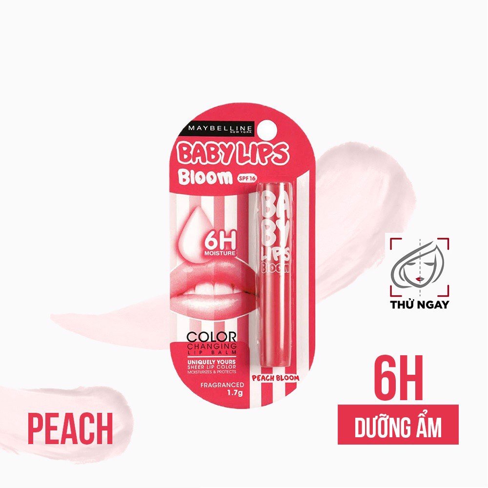Son dưỡng chuyển màu Maybelline màu cam 1,7g