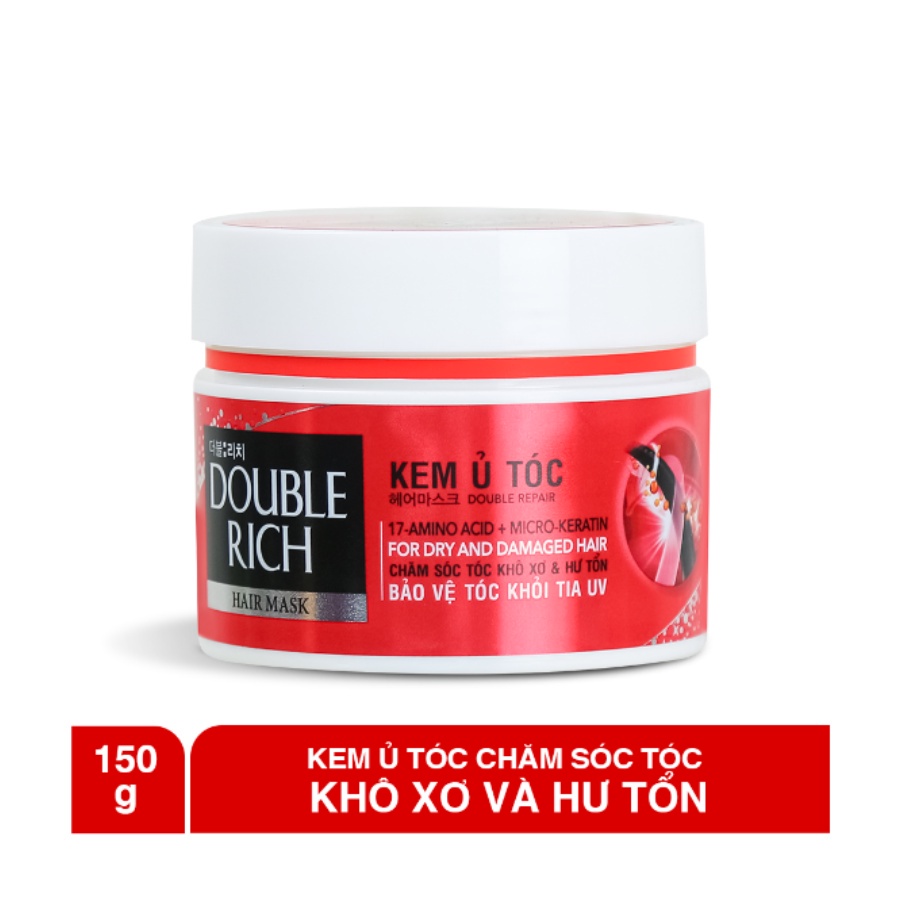 Kem Ủ Tóc Làm Giảm Khô Sơ Hư Tổn Tóc Double Rich 150Gr